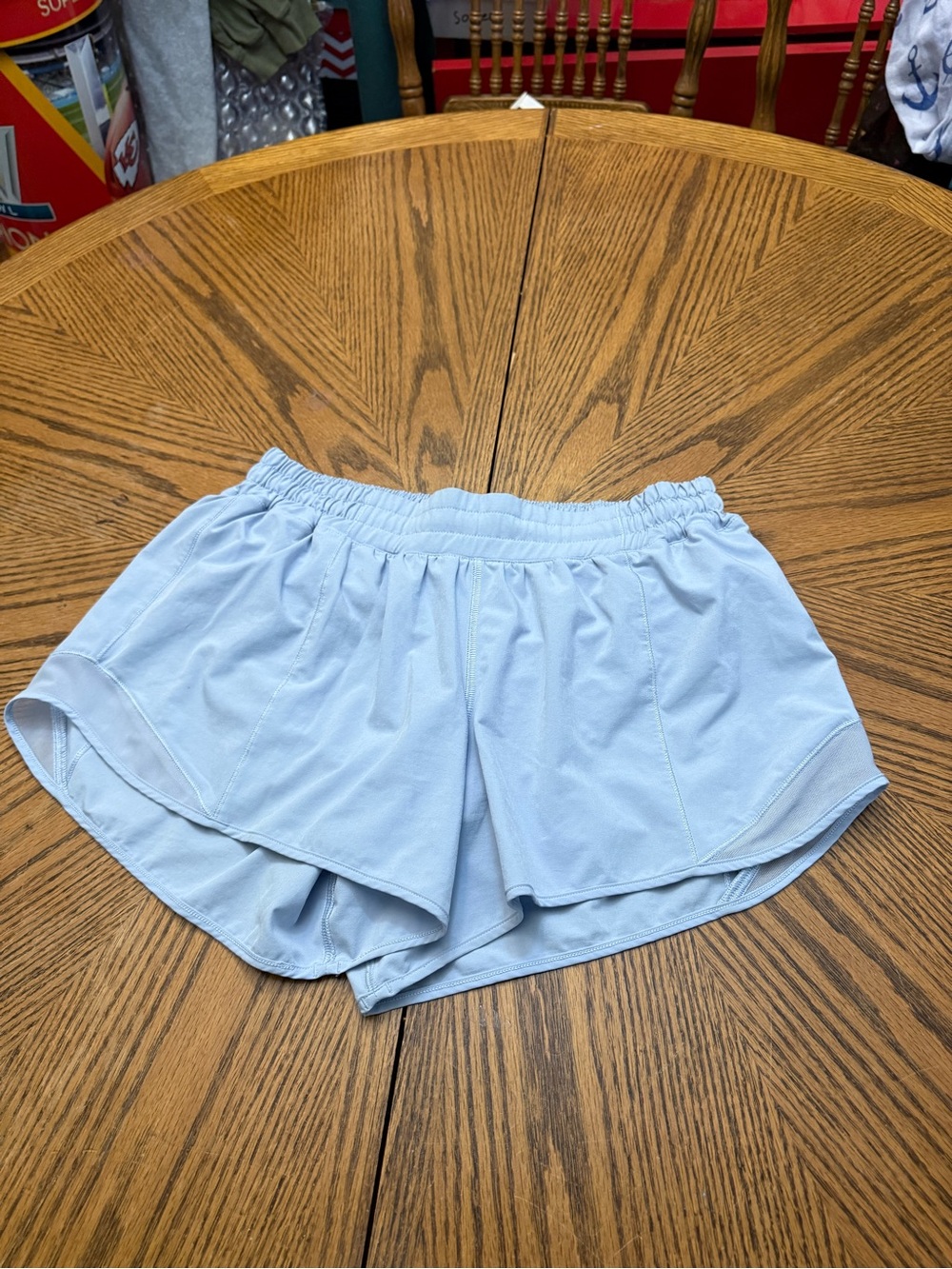 lululemon athletica Light Blue Athletic Layered Shorts